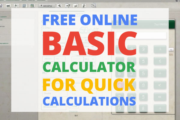 free online basic calculator interface for quick calculations