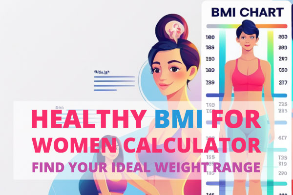 Woman calculating BMI using online tool